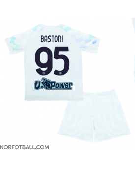Billige Fotballdrakt Inter Milan Alessandro Bastoni #95 Replika Bortedraktsett Barn 2025-26 Kortermet (med bukser)